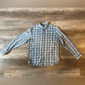 Faherty The Movement Button Up Shirt - Blue Plaid (M)